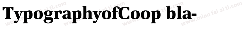 TypographyofCoop bla字体转换
